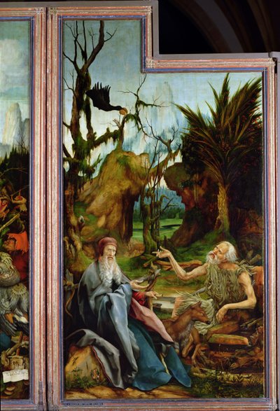 St. Anthony and St. Paul (detail) by Matthias Grünewald